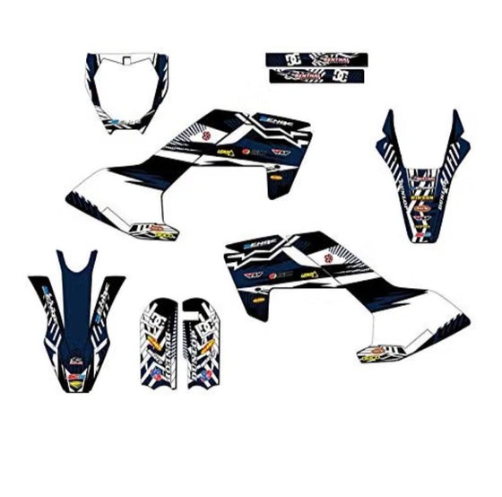 Qronge+ Leonx+ Aipas Graphics Kits — Velocity- Blue