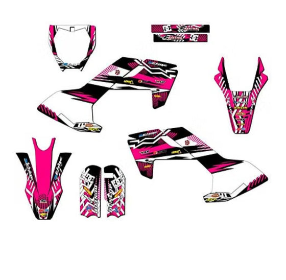 Qronge+ Leonx+ Aipas Graphics Kits — Velocity- Pink